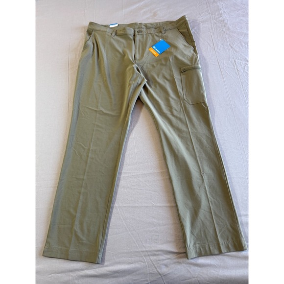 Columbia Active Pants 40x32 Dynamique Omni-Shade Green Men New with TAGS‎ - Picture 1 of 16